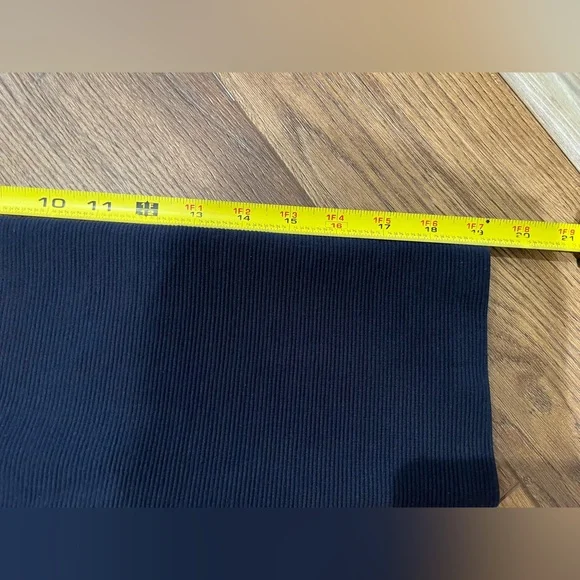 NWT! Boden Navy Ribbed Brontë Ottoman V Neck Knee Length Dress 3/4 Sleeve Sz 12 - Picture 10 of 11